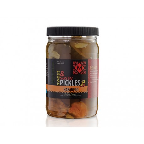Sweet and Sassy Pickles with Habaneros